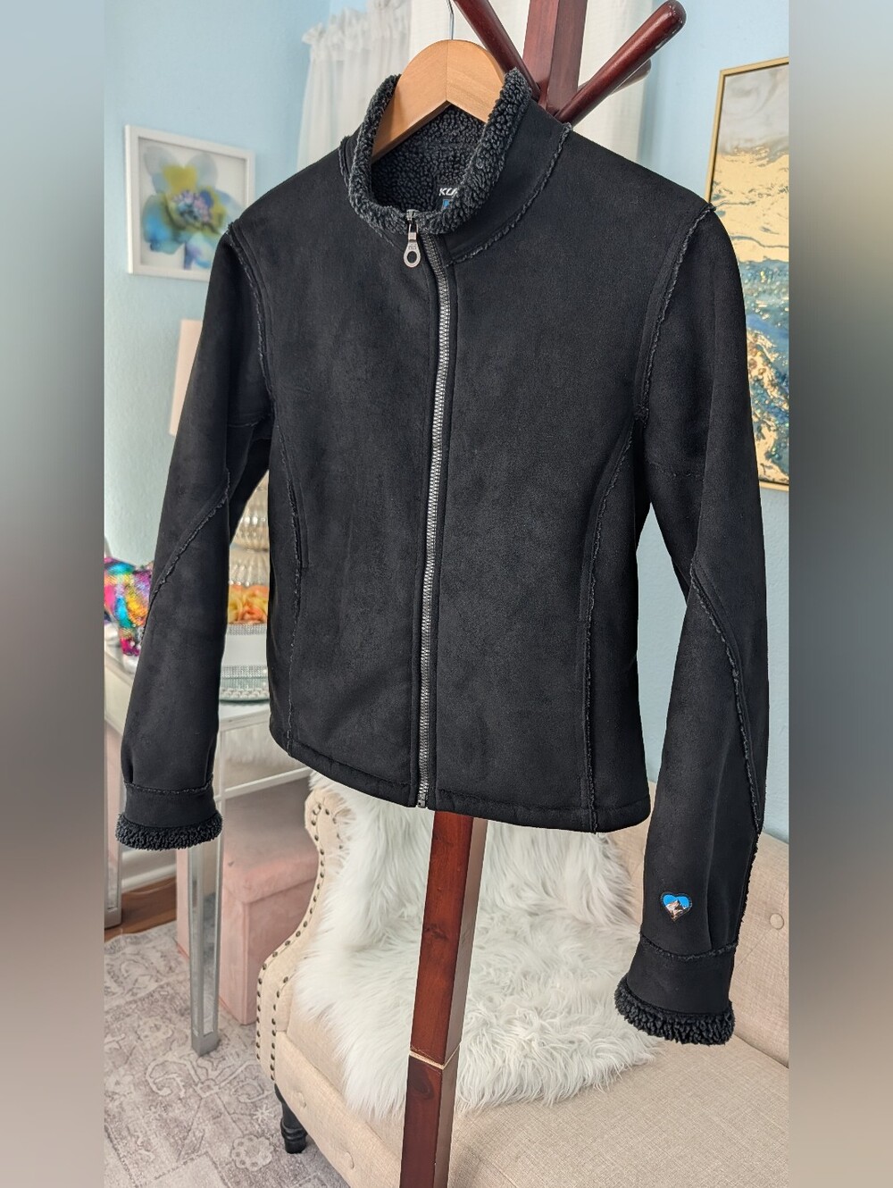 kuhl womens sherpa lined jacket Size M.